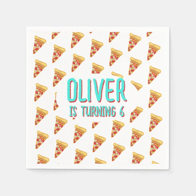 Servilleta De Papel Fiesta Pizza (Anverso)
