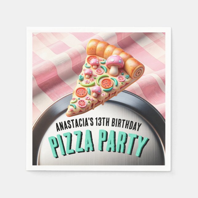 Servilleta De Papel Fiesta Pizza Pizzeria (Anverso)