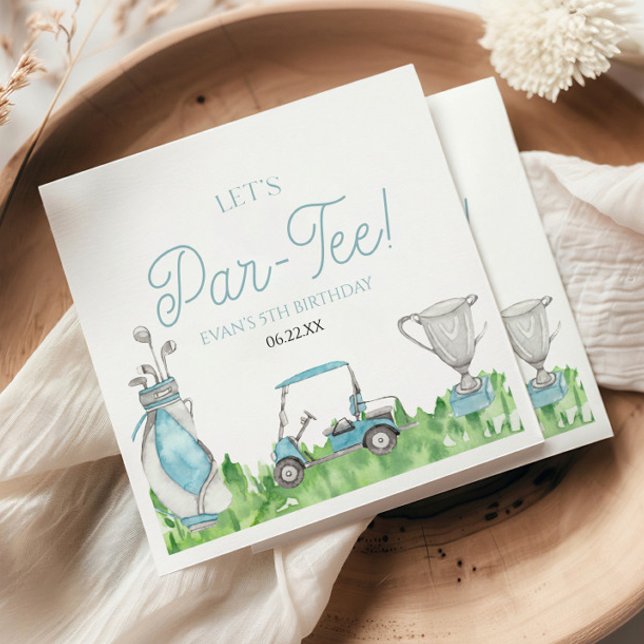 Servilleta De Papel Fiesta por el cumpleaños del golf azul Par-Tee (Subido por el creador)