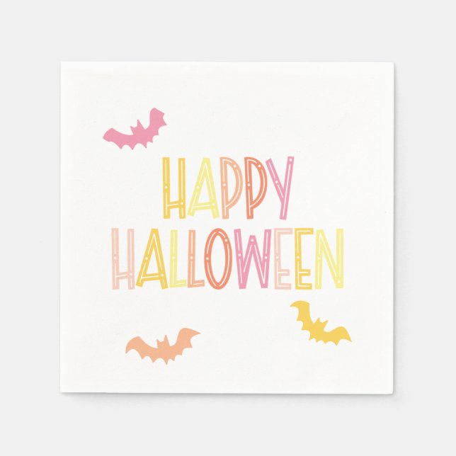 Servilleta De Papel Fiesta Preppy Happy Halloween (Anverso)