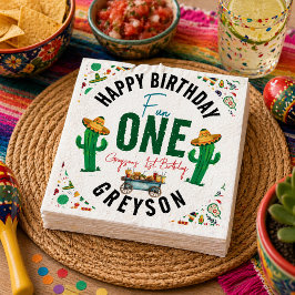 Servilleta De Papel Fiesta Primero | Cumpleaños número 1