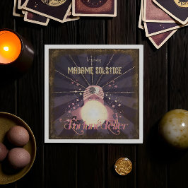 Servilleta De Papel Fiesta Retro Mystic Fortune Teller Crystal Ball