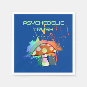 Servilleta De Papel ¡Fiesta retro psicodélico como si fuera 1969!