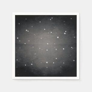 Servilleta De Papel Fiesta Retro Vintage Faded Black and White Stars