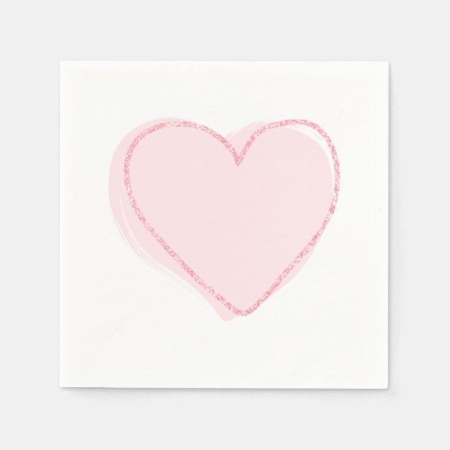 Servilleta De Papel Fiesta Rhino El día de San Valentín (Anverso)