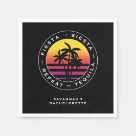 Servilleta De Papel Fiesta Siesta Tequila Repite Despedida de Soltera