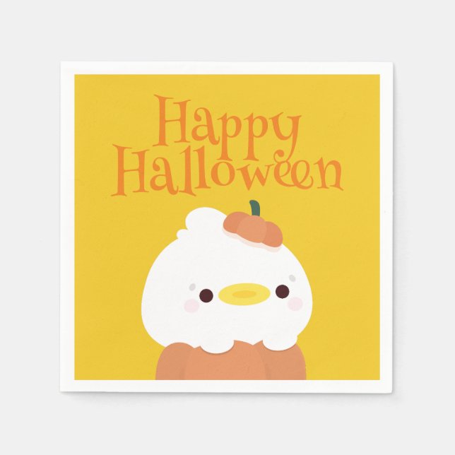 Servilleta De Papel Fiesta simple de diversión de Halloween (Anverso)