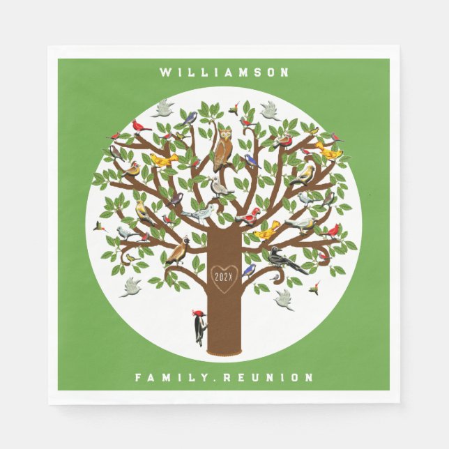 Servilleta De Papel Fiesta sindical familiar (Anverso)