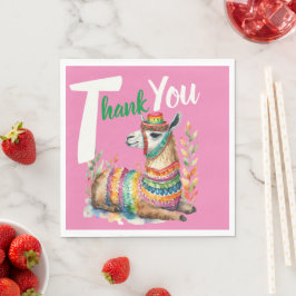 Servilleta De Papel Fiesta Sinorita Baby Shower Partyware Llama