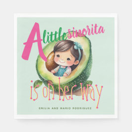 Servilleta De Papel Fiesta Sinorita Baby Shower Partyware Mint
