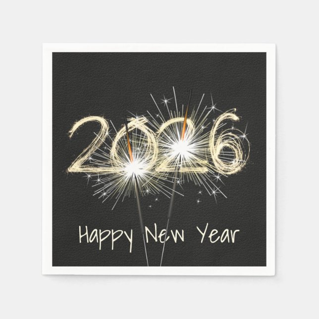 Servilleta De Papel Fiesta Sparklers 2026 (Anverso)