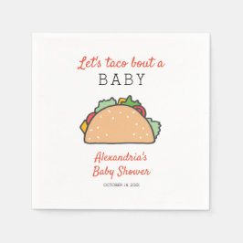 Servilleta De Papel Fiesta Taco por un Baby Shower