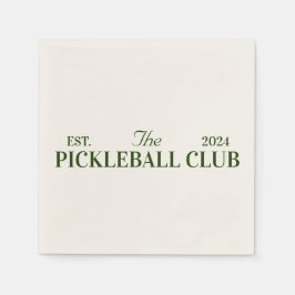 Servilleta De Papel fiesta temática del club de pickleball