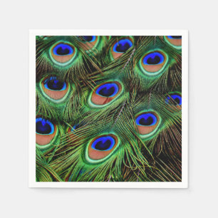Servilleta De Papel Fiesta temática glamurosa de pavo real Pavos reale