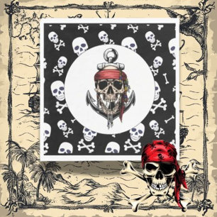 Servilleta De Papel Fiesta temática pirata adulto Nautical