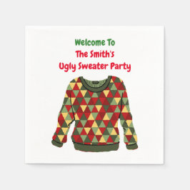 Servilleta De Papel Fiesta temática sobre el suéter de los Navidades f