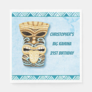 Servilleta De Papel Fiesta Tiki Luau Hawaiano Big Kahuna