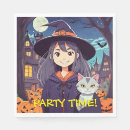 Servilleta De Papel Fiesta Time Anime Halloween