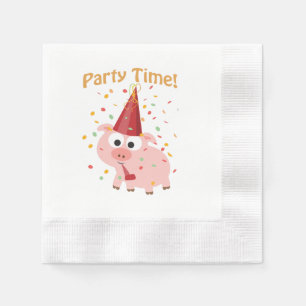 Servilleta De Papel Fiesta Time Confetti Pig