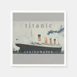 Servilleta De Papel Fiesta TITANIC Vintage White Star Line Ship