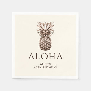 Servilleta De Papel Fiesta tropical Aloha con piña