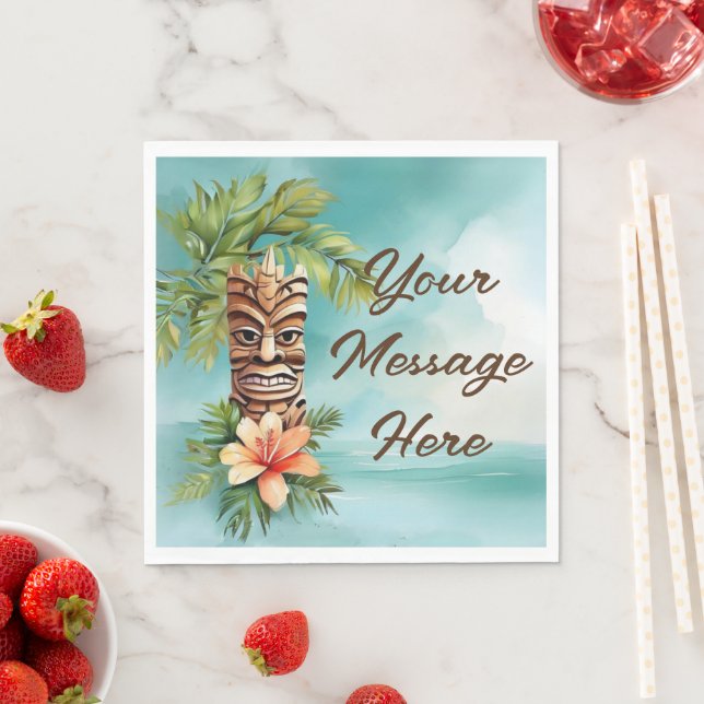 Servilleta De Papel Fiesta Tropical de Tiki (In situ)