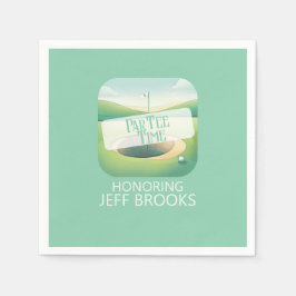 Servilleta De Papel Fiesta verde del tema del golf