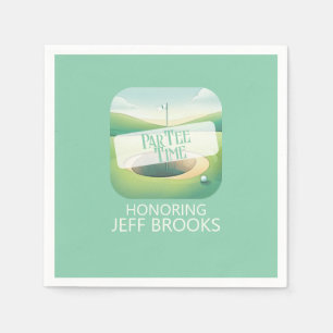 Servilleta De Papel Fiesta verde del tema del golf