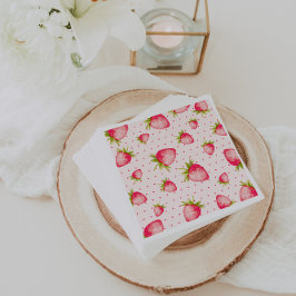 Servilleta De Papel Fiesta verde rosa de fresa de fruta