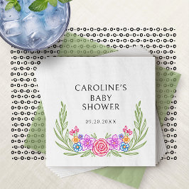 Servilleta De Papel Fiesta Vivid Floral Baby Shower