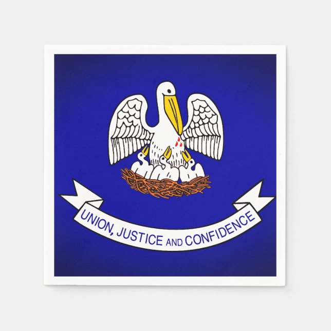 Servilleta De Papel Fiestas de papel de la bandera del estado de Louis (Anverso)