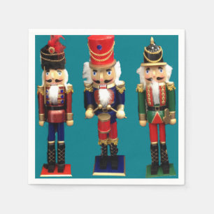 Servilleta De Papel Figuras de madera tradicionales del cascanueces