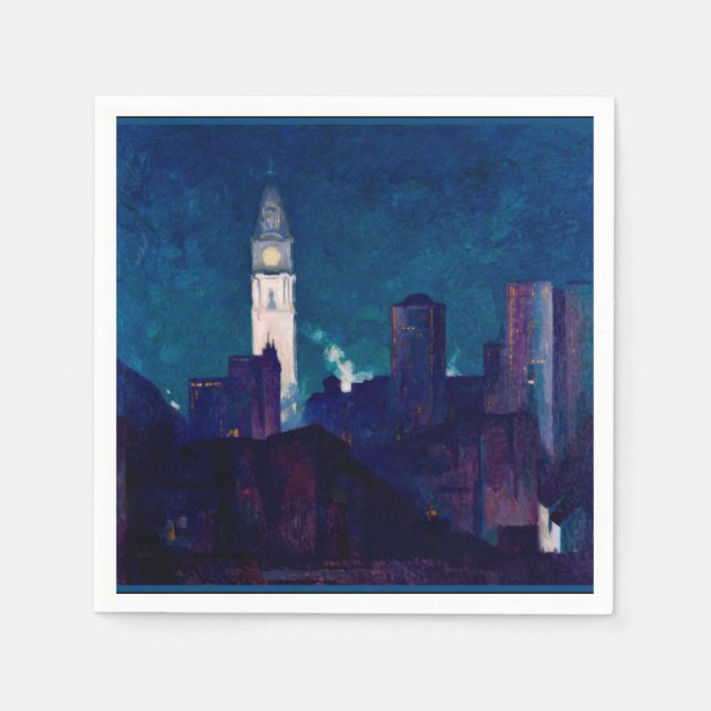 Servilleta De Papel Filadelfia, pintura de Hugh Breckenridge (Anverso)