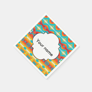 Servilleta De Papel Filas de formas tribales