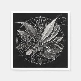 Servilleta De Papel Filigree Floral Mandala