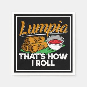 Servilleta De Papel Filipinas: Cita de comida filipina Lumpia