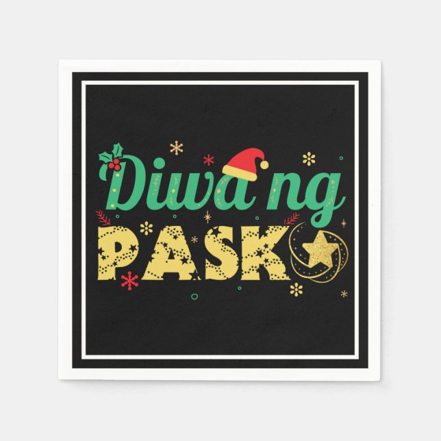 Servilleta De Papel Filipinas Espíritu filipino de Navidades (Anverso)