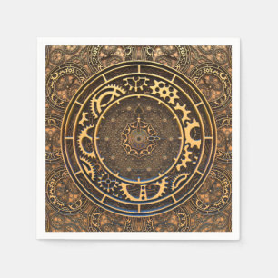 Servilleta De Papel Filtros de los engranajes de bronce Steampunk