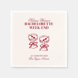 Servilleta De Papel Fin de semana de Bachelorette