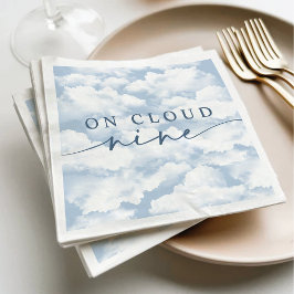 Servilleta De Papel Fin de semana de bachillerato "En Nueve Nubes" azu