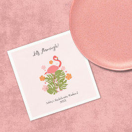 Servilleta De Papel Fin de semana de despedida de soltera Flamingle Pi
