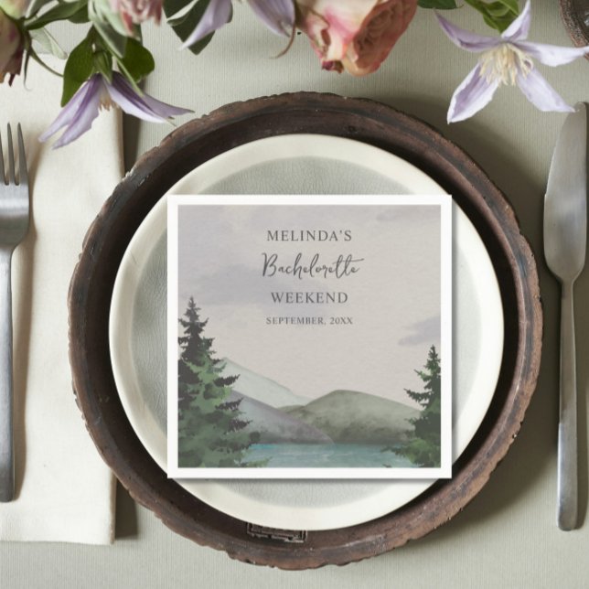 Servilleta De Papel Fin de semana de la montaña rusa y el lago Bachelo (Subido por el creador)