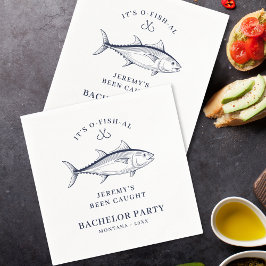 Servilleta De Papel Fin de semana de viaje de pesca de la fiesta de la