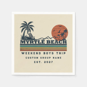 Servilleta De Papel Fin de semana personalizado de despedida de solter