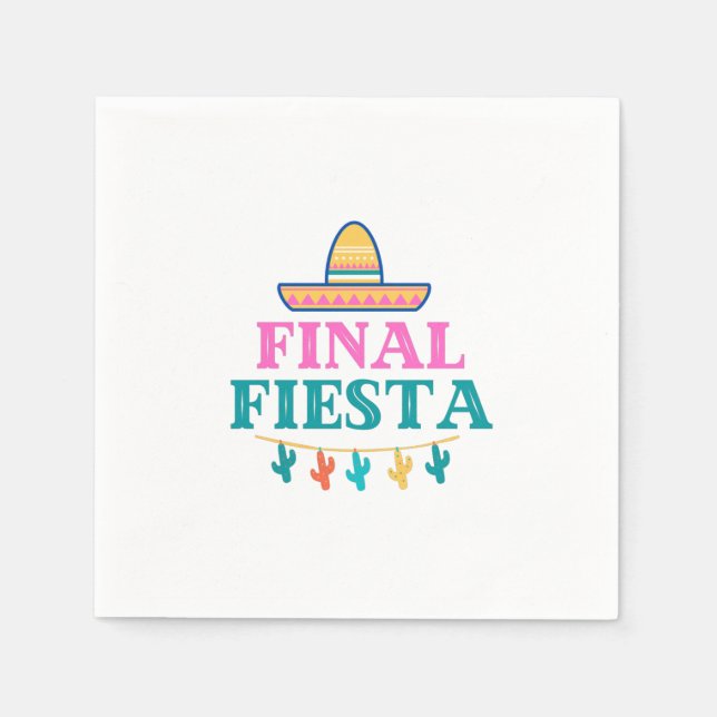 Servilleta De Papel Final Fiesta Sombrero (Anverso)