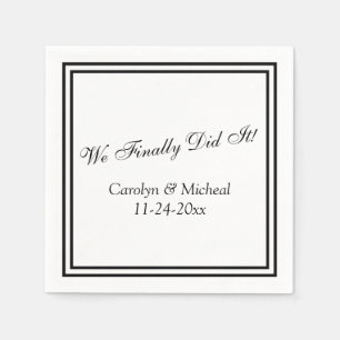 Servilleta De Papel Finalmente lo hicimos Personalizado compromiso o B