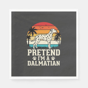 Servilleta De Papel Finge que soy un perro retro dálmata