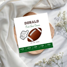 First Year Down Football Birthday 