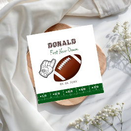 Servilleta De Papel First Year Down Football Birthday 