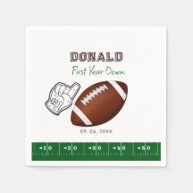 First Year Down Football Birthday